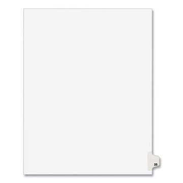 Avery® Preprinted Legal Exhibit Side Tab Index Dividers, Avery Style, 10-tab, 25, 11 X 8.5, White, 25-pack, (1025) freeshipping - TVN Wholesale